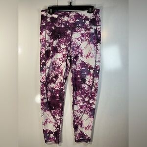 Marika Kids Leggings in Purple and White